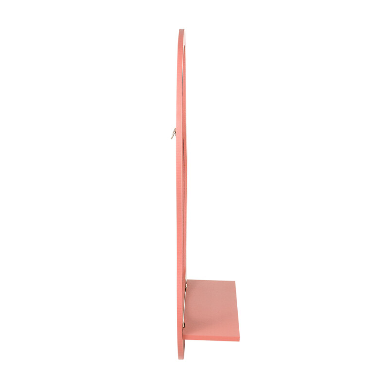 Espejo decorativo con estante Rosa