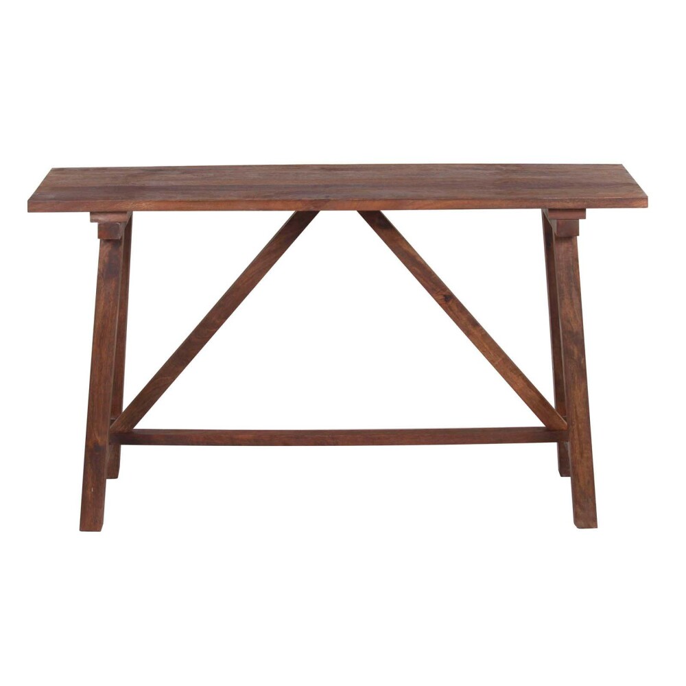 CONSOLA/MESA DE ARRIME LIVING MADERA-DE-MANGO MARRON FARM CASTAÑO