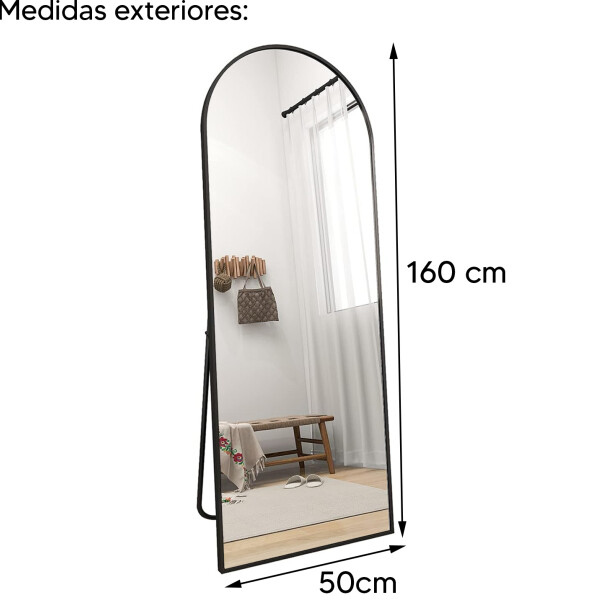Espejo De Pie F-m03 De 160 X 50cm ESPEJO DE PIE F-M-03 160X50 NEGRO