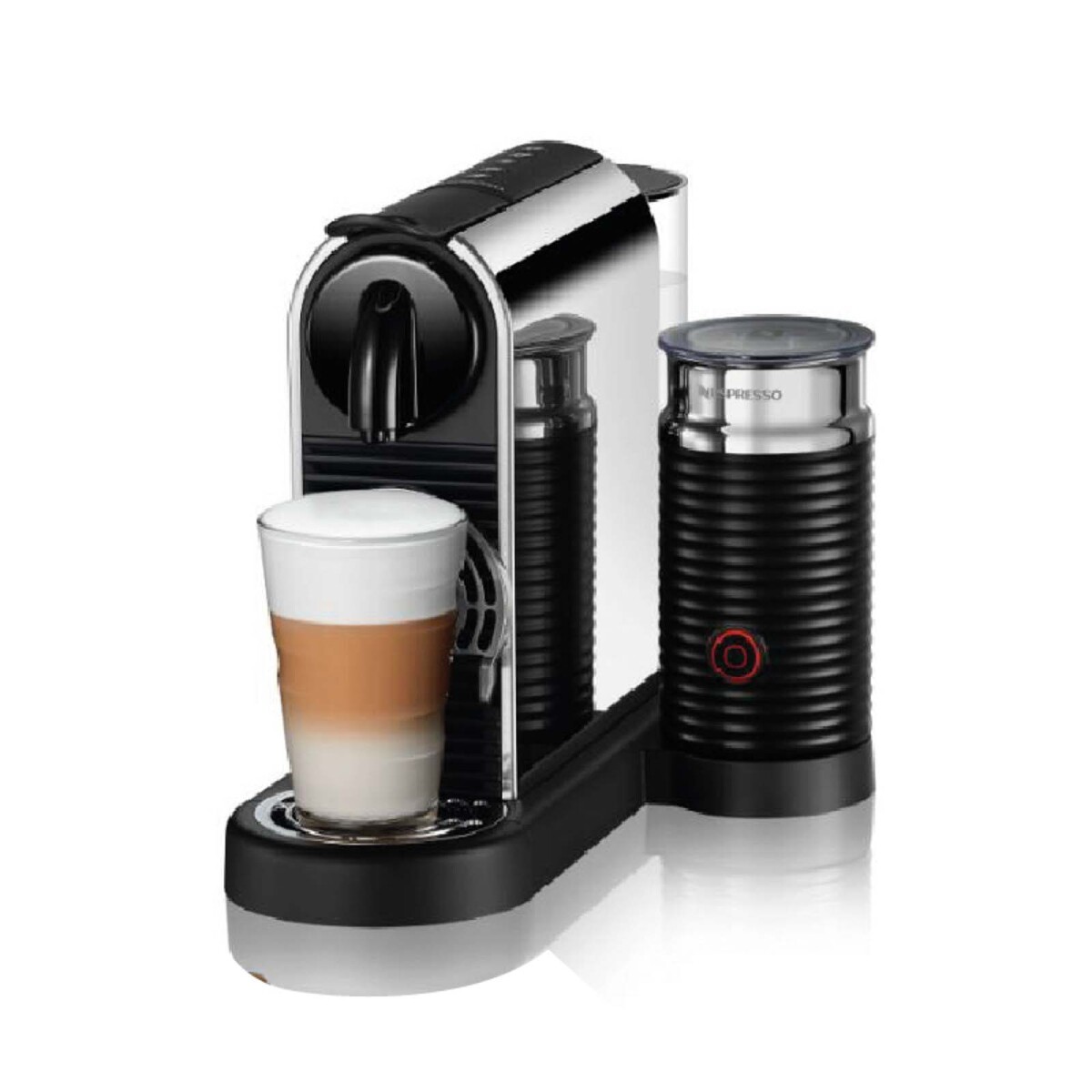 CAFETERA NESPRESSO - ACERO CITIZPLATINUM& MILK CITIZD145 