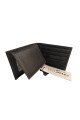 Billetera de cuero con visor Marron