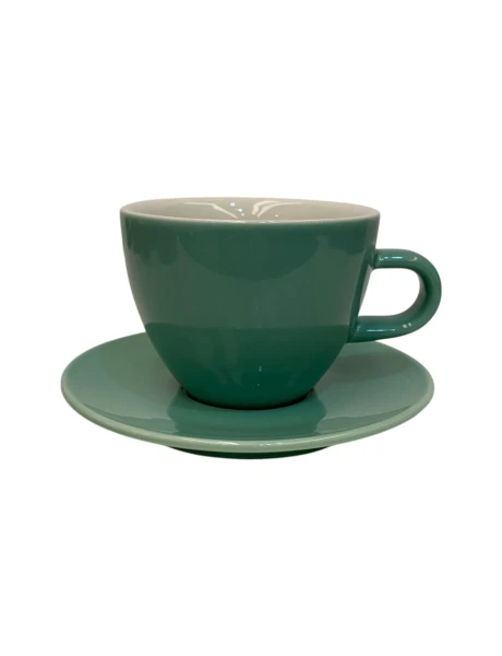 TAZA DE TE 260ML CON PLATO PORCELANA ESPECIAL VERDE AGUA SELECTA TAZA DE TE 260ML CON PLATO PORCELANA ESPECIAL VERDE AGUA SELECTA
