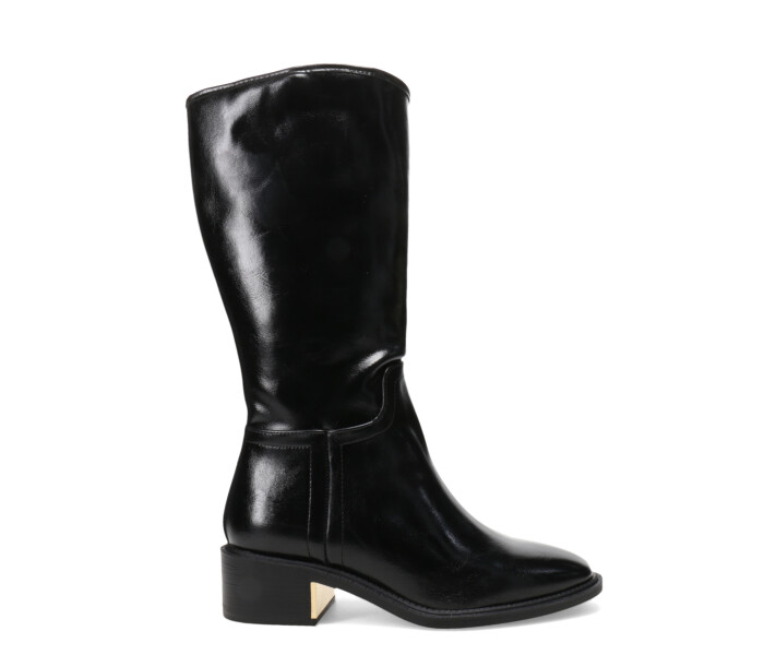 Bota JUSTY en punta bucanera Black