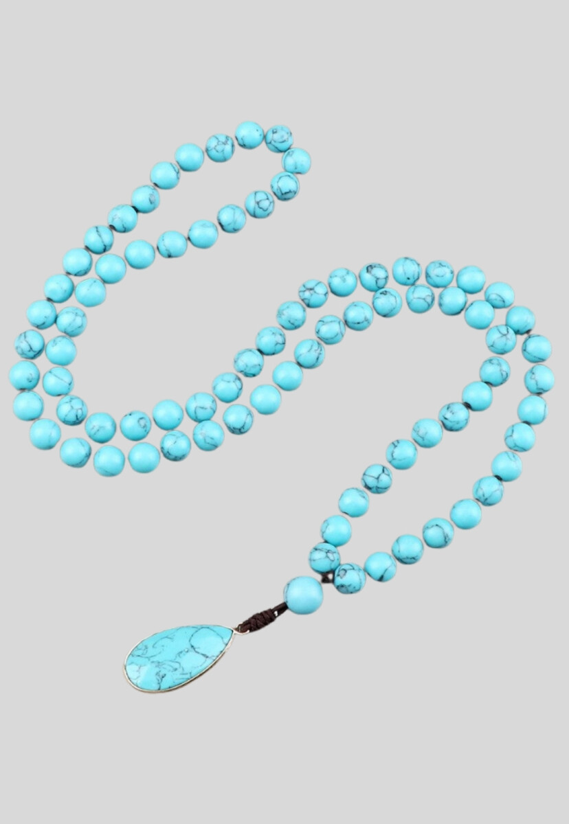 COLGANTE CON DIJE - TURQUESA 