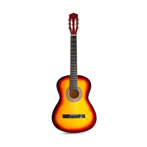 Guitarra Criolla Clasica Tamaño 4/4 39 Para diestros Con Estuche Funda Y Puas Imback Color Cedro Guitarra Criolla Clasica Tamaño 4/4 39 Para diestros Con Estuche Funda Y Puas Imback Color Cedro