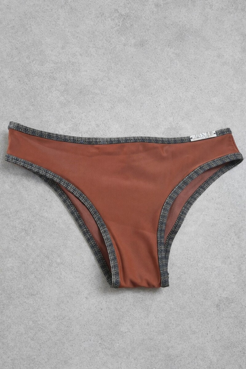 Diagonal Bikini Bottom Terracota
