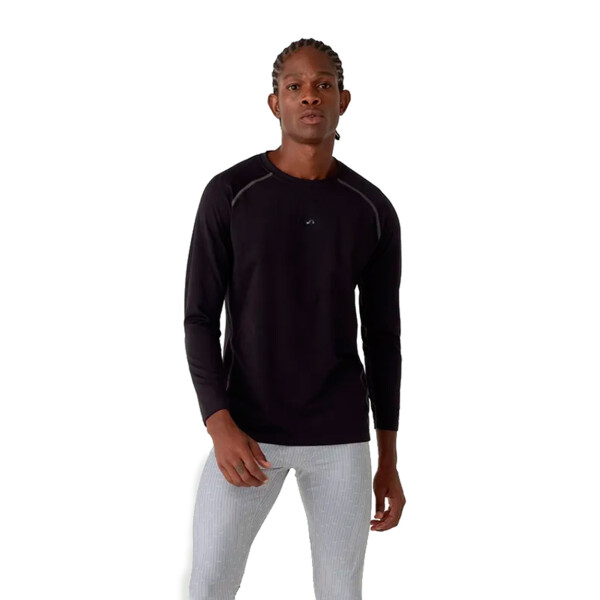 Fila remera manga larga masculina thermo negro Negro