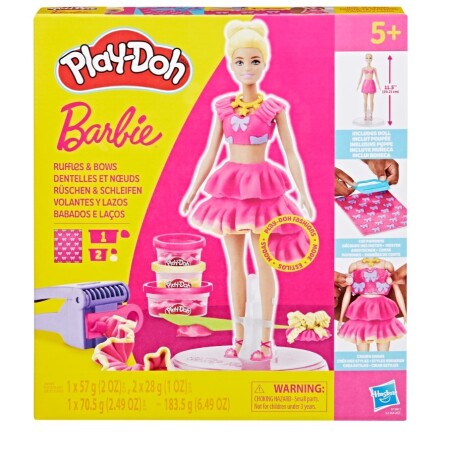 Kit De Manualidades Play Doh Barbie Diseña Su Ropa Ub 001