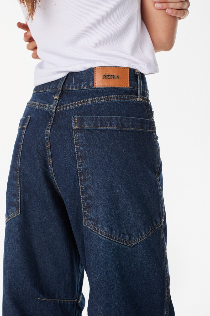Jean Metropolis Azul Washed