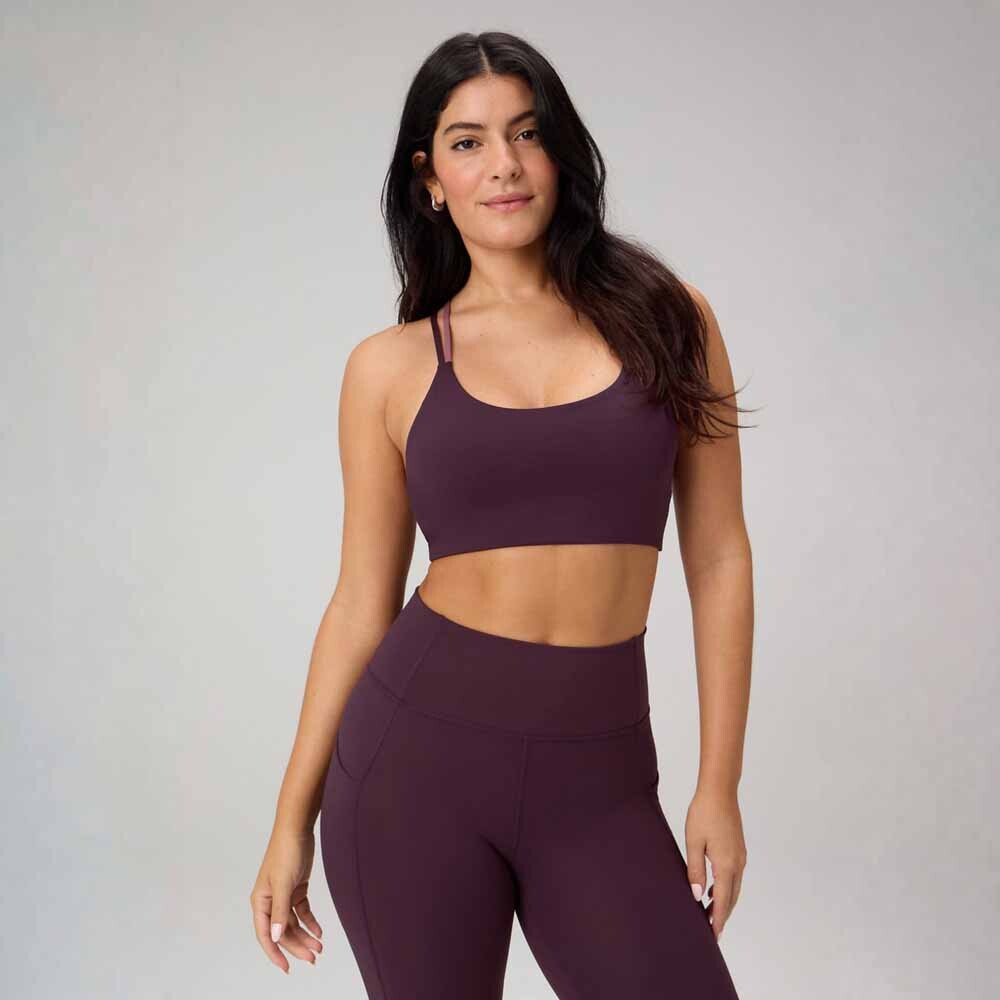 Bra Principal Low Impact Mujer Oxblood/mushroom Mauve