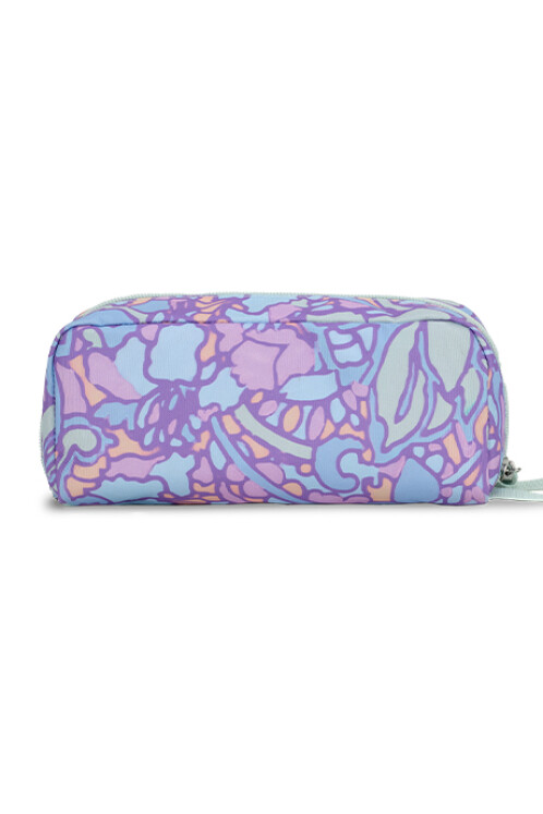 CARTUCHERA JANSPORT PERFECT POUCH FLUID FLORAL PASTEL LILAC