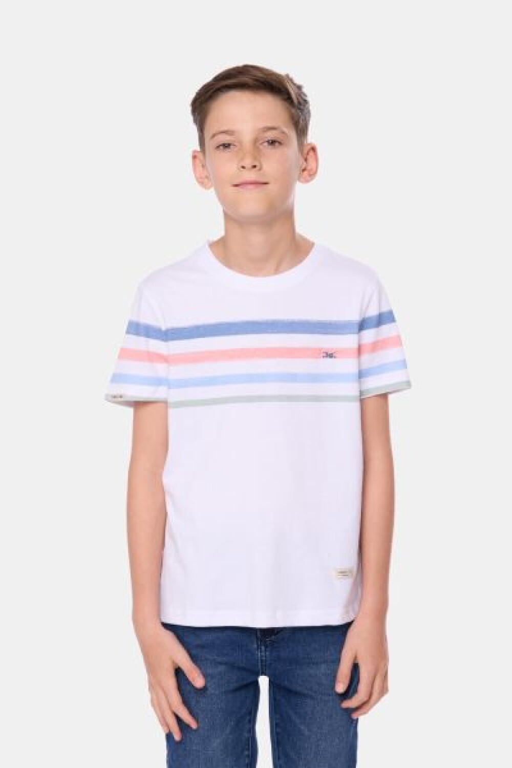 REMERA RAYADA Blanco
