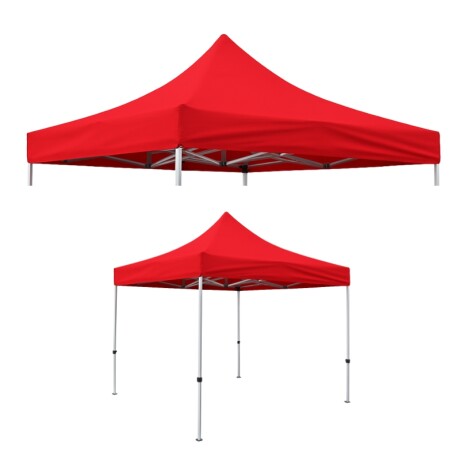 LONA DE GAZEBO 3X3 Lona para Gazebo 3M x 3M Rojo