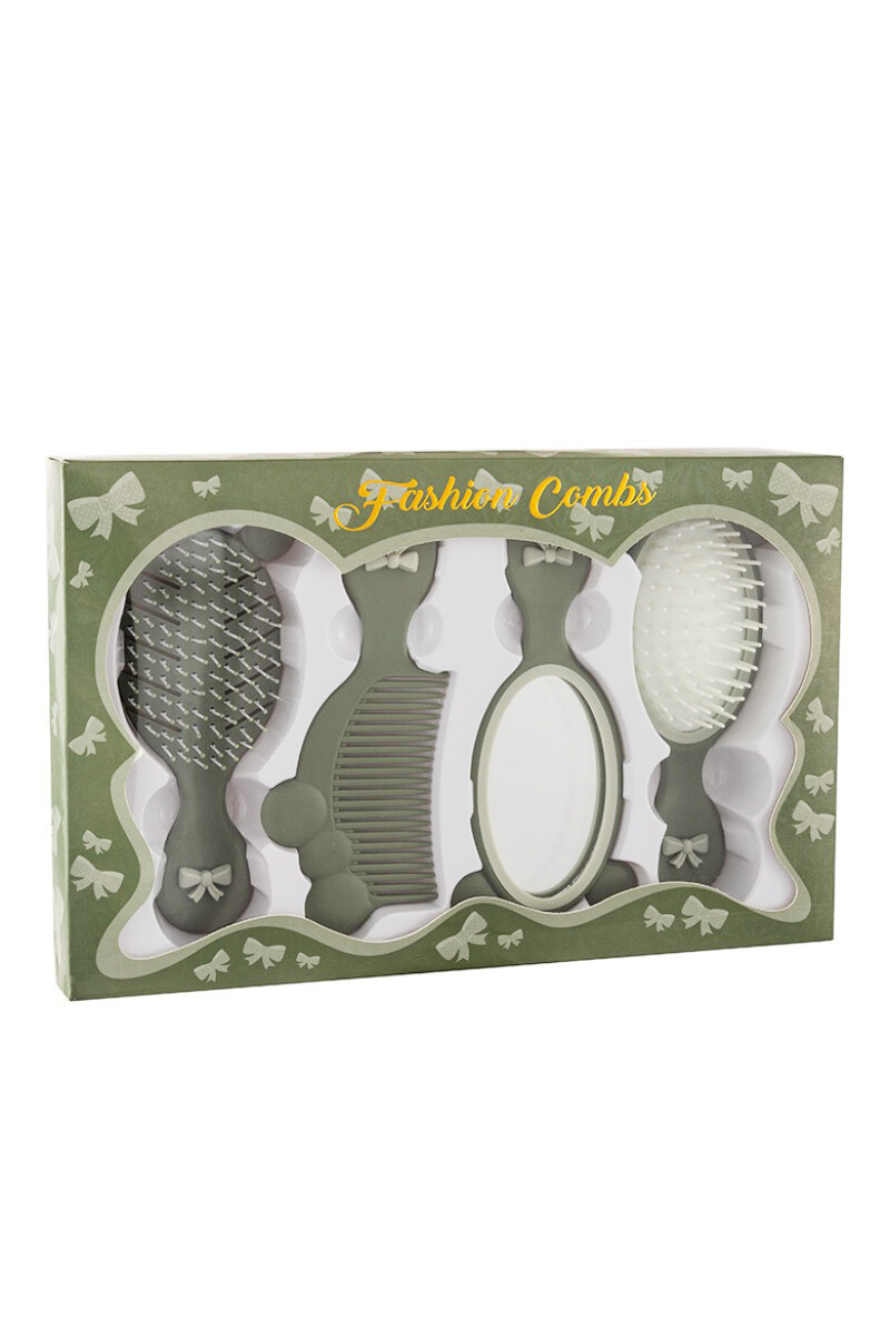 Set De Peine Infantil - Verde 