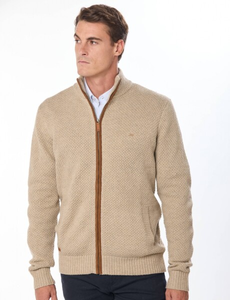 CAMPERA TEJIDO GRUESO Beige