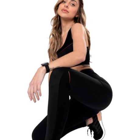Calza legging deportiva para dama Graphene Negra y detalle Rojo Calza legging deportiva para dama Graphene Negra y detalle Rojo