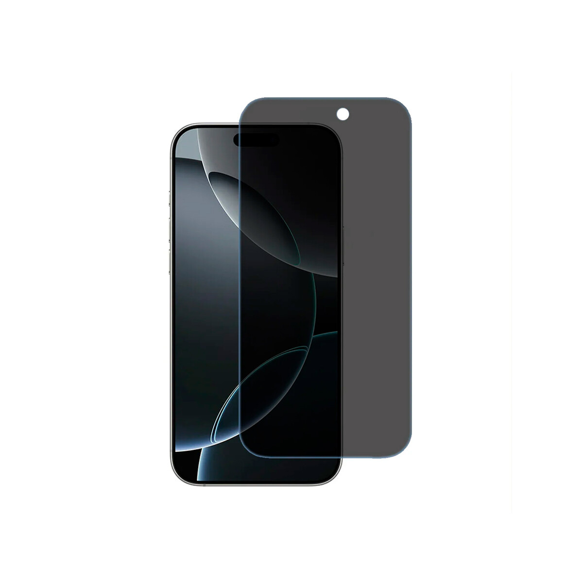 Vidrio templado privado para iPhone 16 Pro 