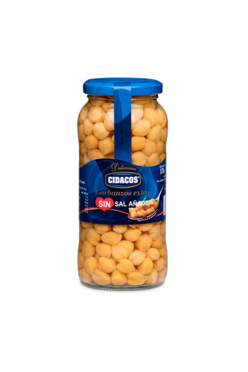 CIDACOS Garbanzos sin sal 570grs. 