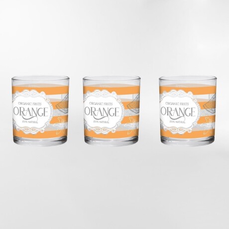 VASO SEASON ORANGE BLANCO