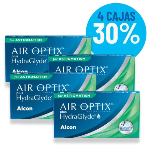 Set Air Optix Toric X4 Cajas Blanco