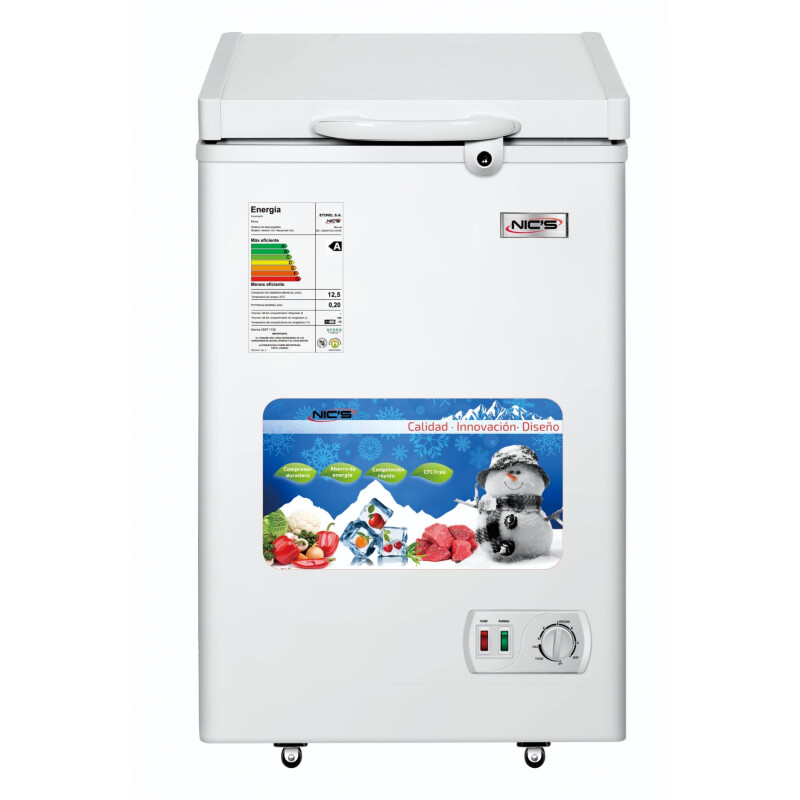 Freezer Convertible NICS 108 Litros BD-108WF | Blanco | Clase A Freezer Convertible NICS 108 Litros BD-108WF | Blanco | Clase A