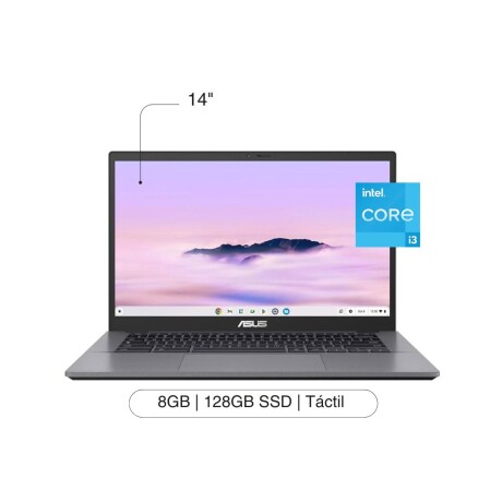 Notebook ASUS Chromebook Plus CX34 14' Touch FHD 128GB / 8GB RAM Intel Core I3-1315U W11 - Gray Notebook ASUS Chromebook Plus CX34 14' Touch FHD 128GB / 8GB RAM Intel Core I3-1315U W11 - Gray