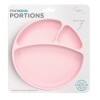 Plato con divisiones ventosa MinikOiOi rosado