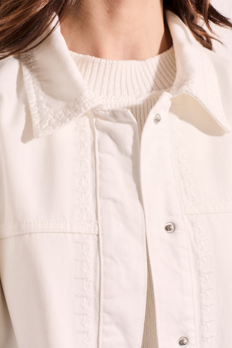 Sobrecamisa Bordada Nácar