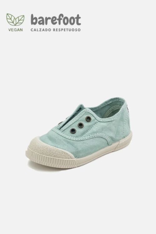 Zapatilla inglesa barefoot aqua Verde
