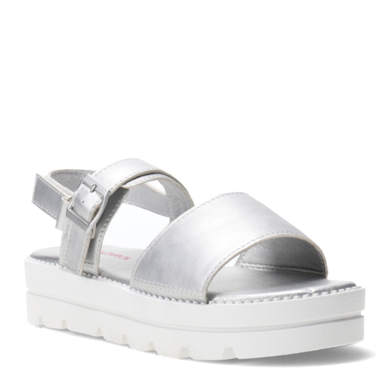 Sandalias de Niña MINI Miss Carol RETINO de pu Plateado - Blanco