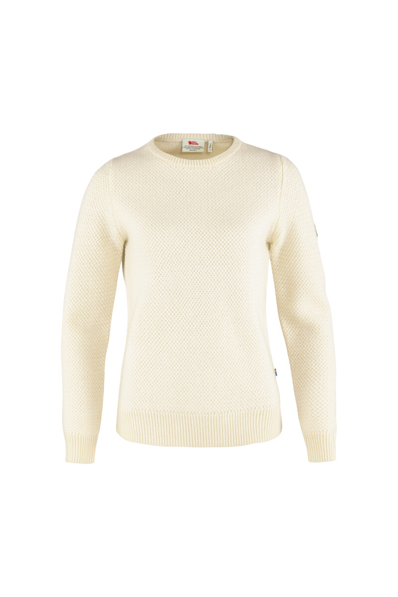 Övik Structure Sweater W Chalk White