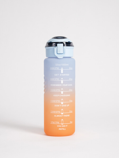 Botella degrade 1L Naranja