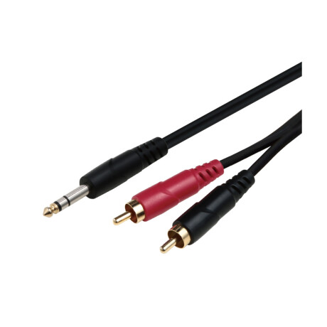 CABLE ADAPTADOR SOUNDKING BJJ249 6.35 A 2X RCA M 3 METROS CABLE ADAPTADOR SOUNDKING BJJ249 6.35 A 2X RCA M 3 METROS