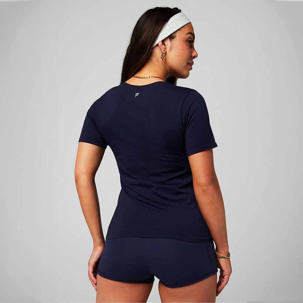 Polo Manga Corta Feather Tech Mujer Deep Navy