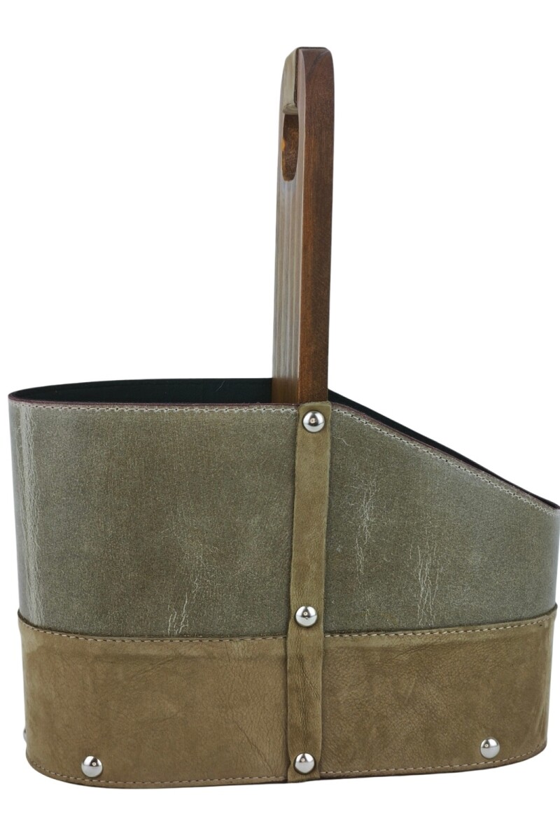 Matera de Cuero Vacuno Legítimo con Estructura Integral de Madera Verde