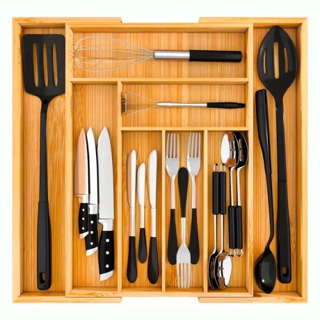 Organizador Multifuncional Extensible Bambú 001