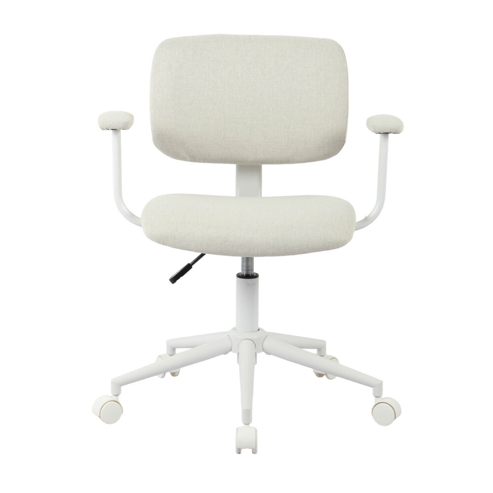 ASIENTO DE OFICINA POLIPROPILENO-Y-TELA NATURAL-BEIGE CLIFFORD