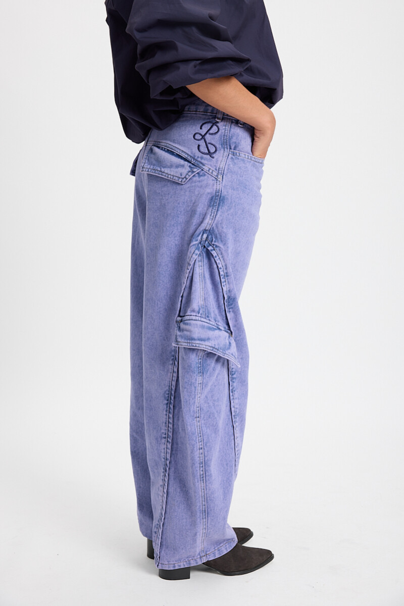 Jean Task Lila Washed