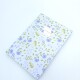 Cuaderno floreado A6 celeste