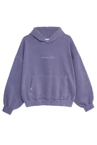 Pigment Dyed Purple Icon Hoodi Violeta
