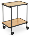 Carrito GANGSTED 2 estantes color roble/negro Carrito GANGSTED 2 estantes color roble/negro