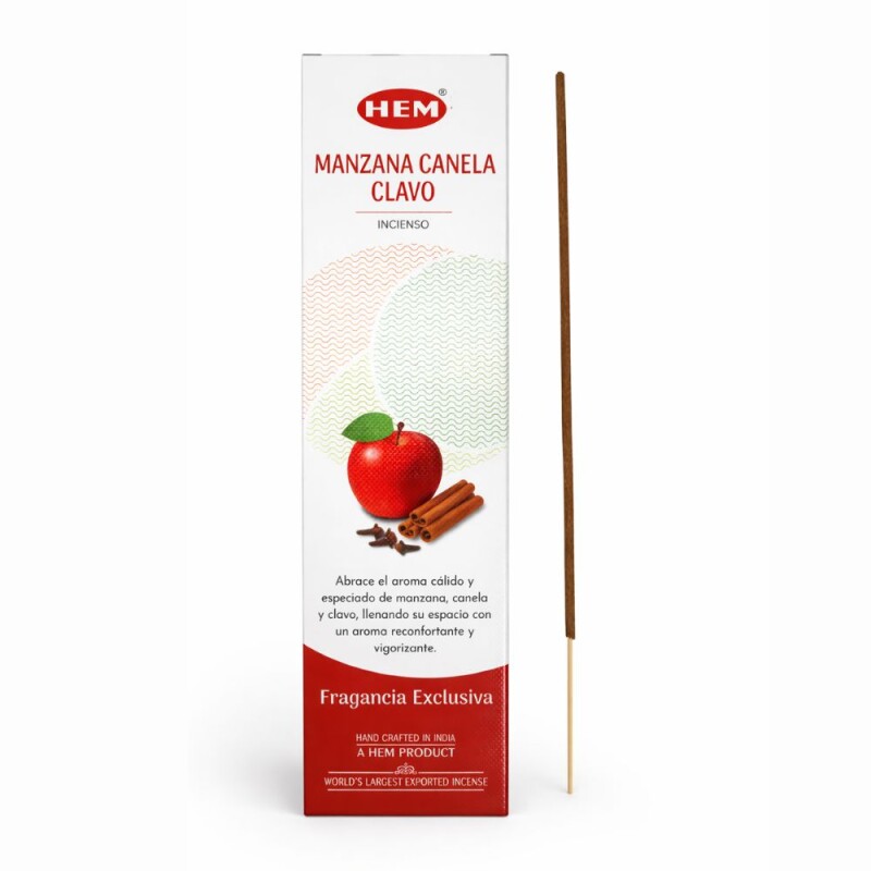 INCIENSO HEM PREMIUM 25 GR - CAJA X12 Manzana/canela/clavo