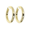 Aros criollos en oro amarillo 18k N0981 Aros criollos en oro amarillo 18k N0981