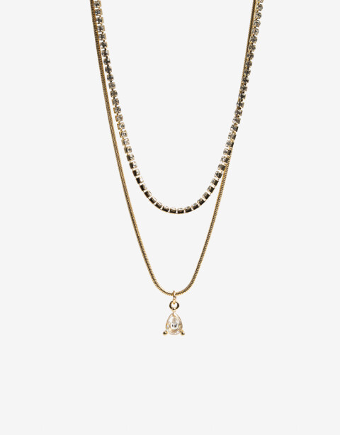 Collares Cortos Strass Collares Cortos, Strass Basics - Dorado