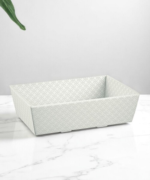Bandeja conico 21x21x9 cm. - MATELASSE GRIGIO PERLA Bandeja conico 21x21x9 cm. - MATELASSE GRIGIO PERLA