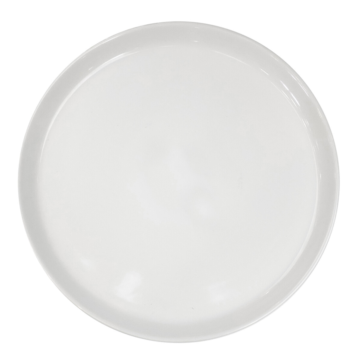 PLATO DE MESA 27x2.5CM BORDE RECTO BLANCO 