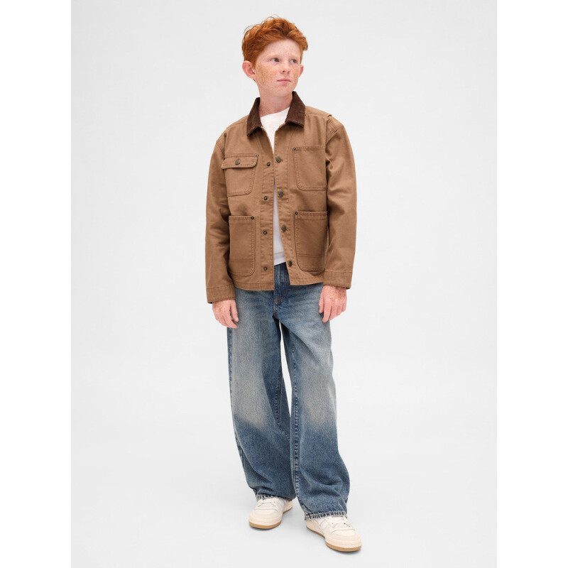 CANVAS FIELD JACKET BRAZEN BROWN