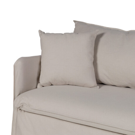 Sofá Snow con Funda - Tela Rústica - 3 cuerpos TD5263-1636 (Capuccino)