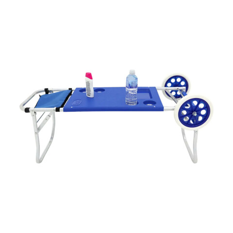 Carrito de Aluminio Playa Bell Mesa Y Sillas 37 x 70 x 109 cm U
