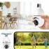Cámara Seguridad Vigilancia 360 WiFi Graba Audio Espía Color Blanco